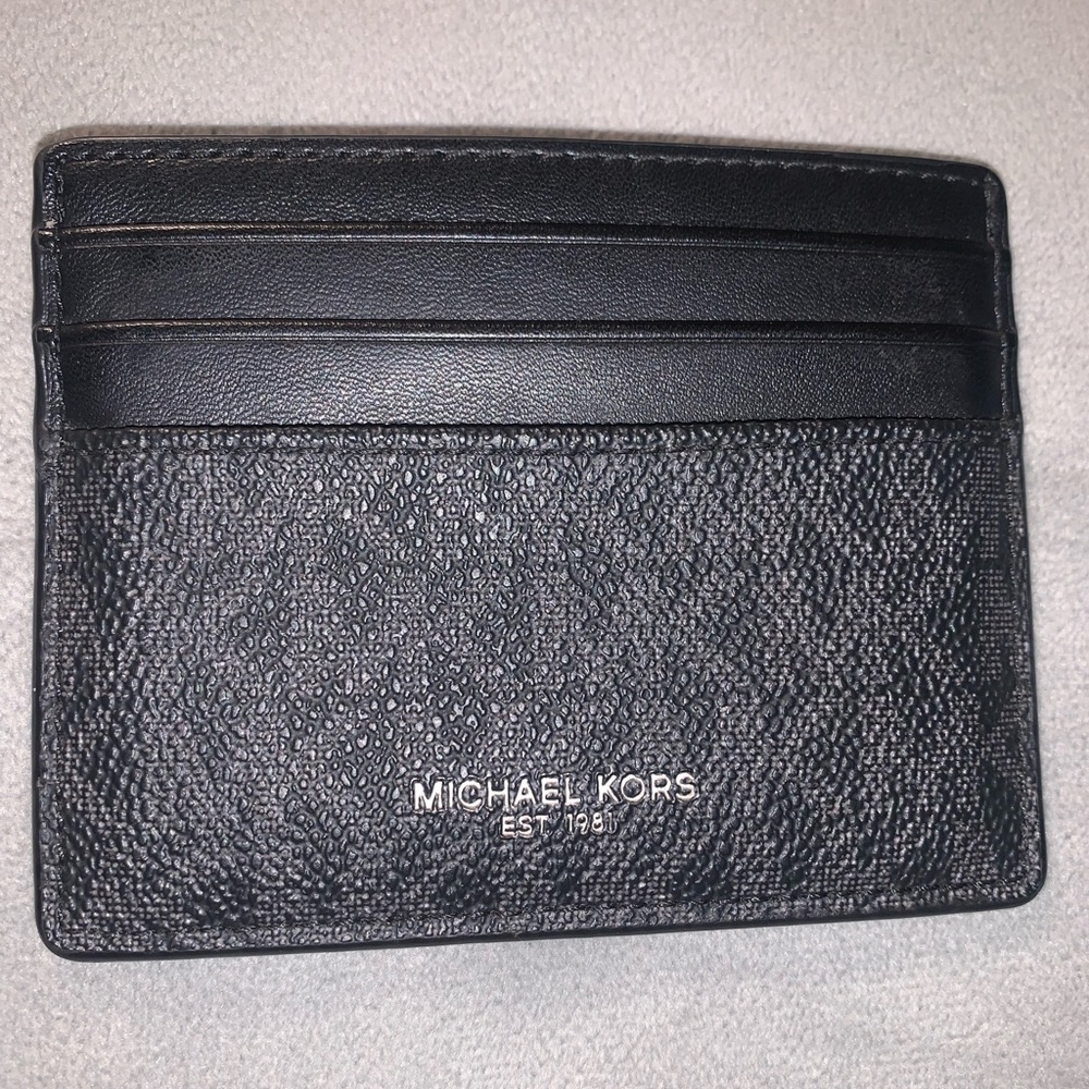 Michael Kors Mens Greyson Logo Tall Card Case